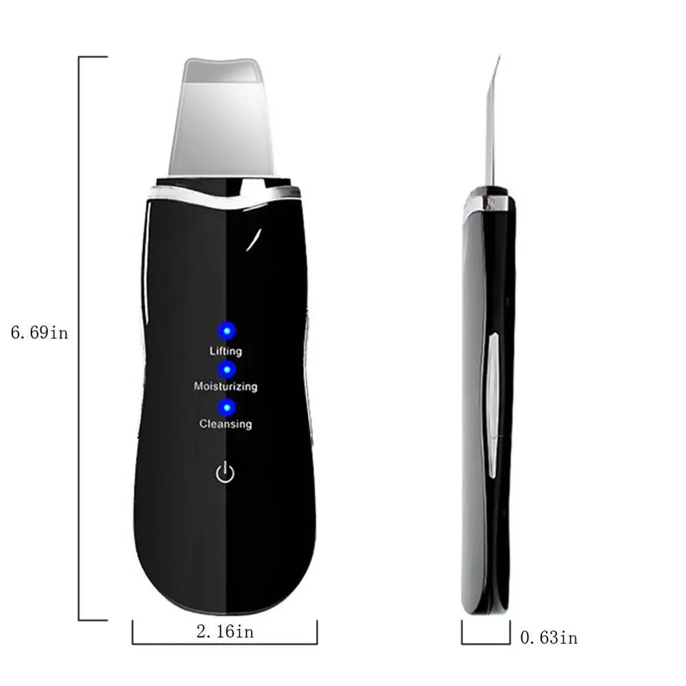 Ультразвуковой кожи скруббер Deep аппарат для чистки лица пилинг Лопата глубокого