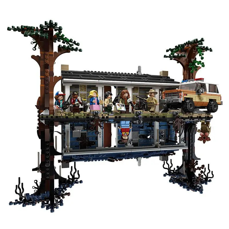 

New Stranger Things Turning the World Upside Down Legoinglys Building Blocks Bricks Toys Friends Gift 75810
