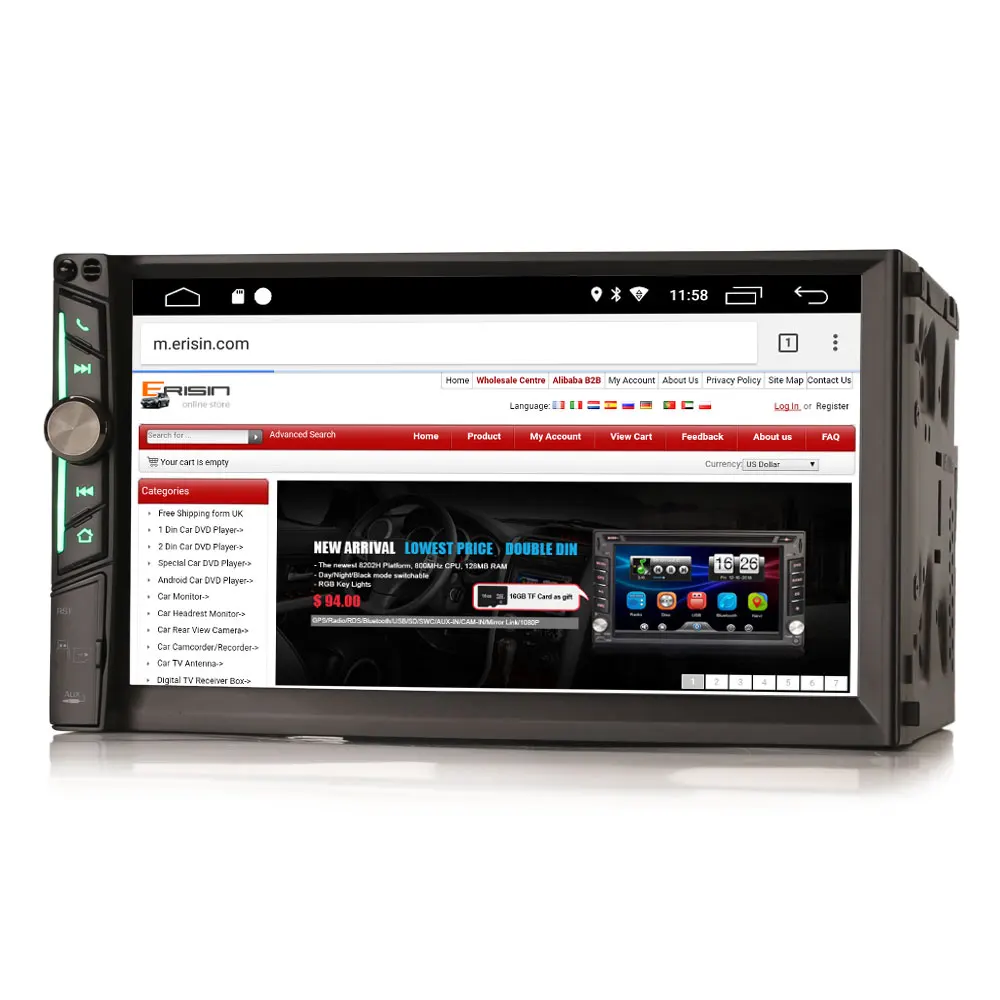 Flash Deal 7" Quad-Core Android 9.0 Pie OS Double Din Car Multimedia 2 Din Car Navigation GPS Two Din Car Radio with Built-in DSP Amplifier 4 Flash Deal 7" Quad-Core Android 9.0 Pie OS Double Din Car Multimedia 2 Din Car Navigation GPS Two Din Car Radio with Built-in DSP Amplifier 4
