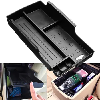 

Black Car Glove Box Organizer Armrest Secondary Storage Center Console Tray for Toyota Camry 2012-2015 Car Accessories