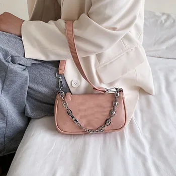 Mini Simple Solid Color Chain Shoulder Bag