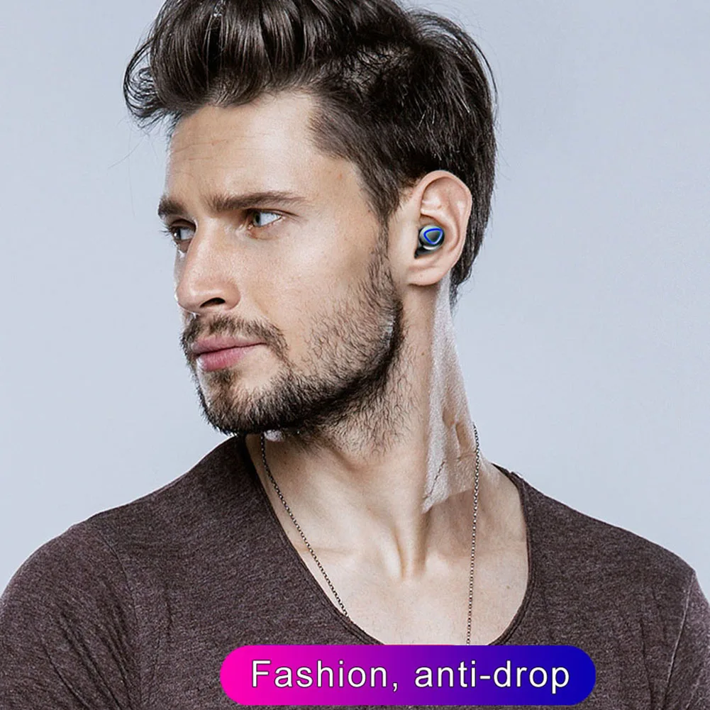 Tws bluetooth fone de ouvido com микрофон дисплей led sem fio bluetooth fones de ouvido A prova водонепроницаемый