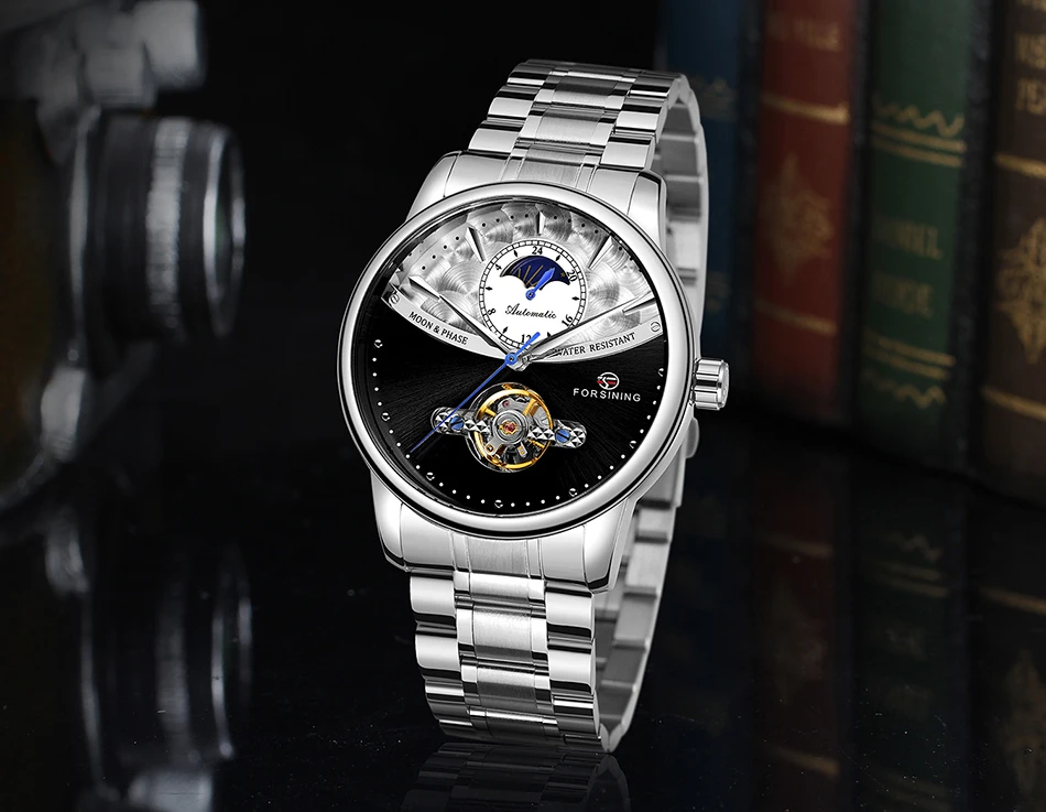 FORSINING Топ бренд класса люкс Мода Tourbillon Мужские часы механические Автоматические наручные часы для мужчин часы Relogio Masculino