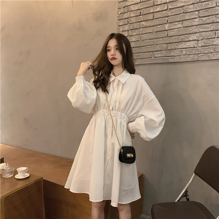 White dress korean style Clearance