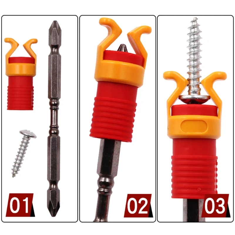 Details about / 5pcs//set Screwdriver Bit Magnetic Ring Strong Magnetizer Screw Fixed Holder Tool
