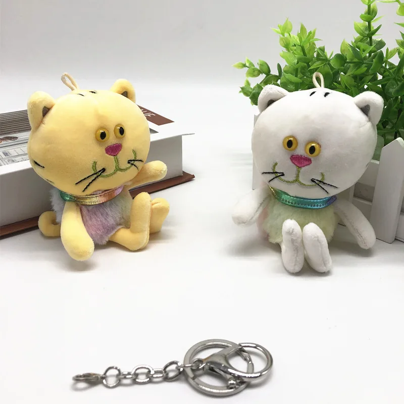 

new Exquisite Creative Little yellow cat plush keychain funny pendant boutique fashion stuffed soft christmase bithday gift