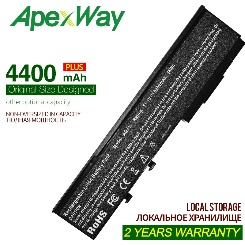 Apexway 4400 mAh лаптоп с Батарея для acer Aspire 2420 2920 3620 5590 Extensa 3100 4120 BTP-AQJ1 ARJ1 fravelMate 2440 |
