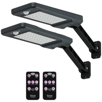 

Solar Outdoor Motion Sensor Light, 2 Packs, 60 LED IP65 Waterproof Outdoor Safety Wall Light, with 3 Lighting Modes, Suitable fo