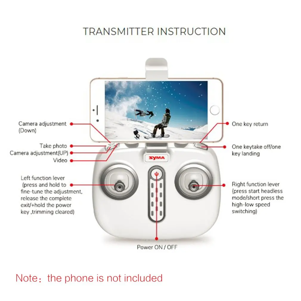 GPS Дрон SYMA X8PRO WI FI с видом от первого лица HD Камера 720P в режиме реального времени 4K