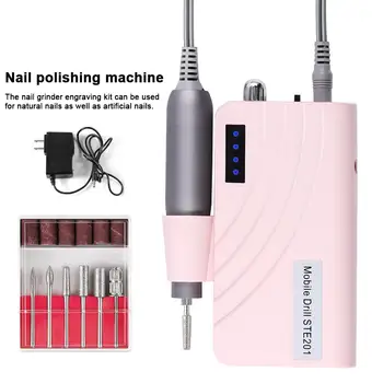 

NEW echargeable 24W 30000RPM Electric Nail Drill Machine Acrylic Nail File Drill Manicure Pedicure Kit Set Nail Art Equipment 3P