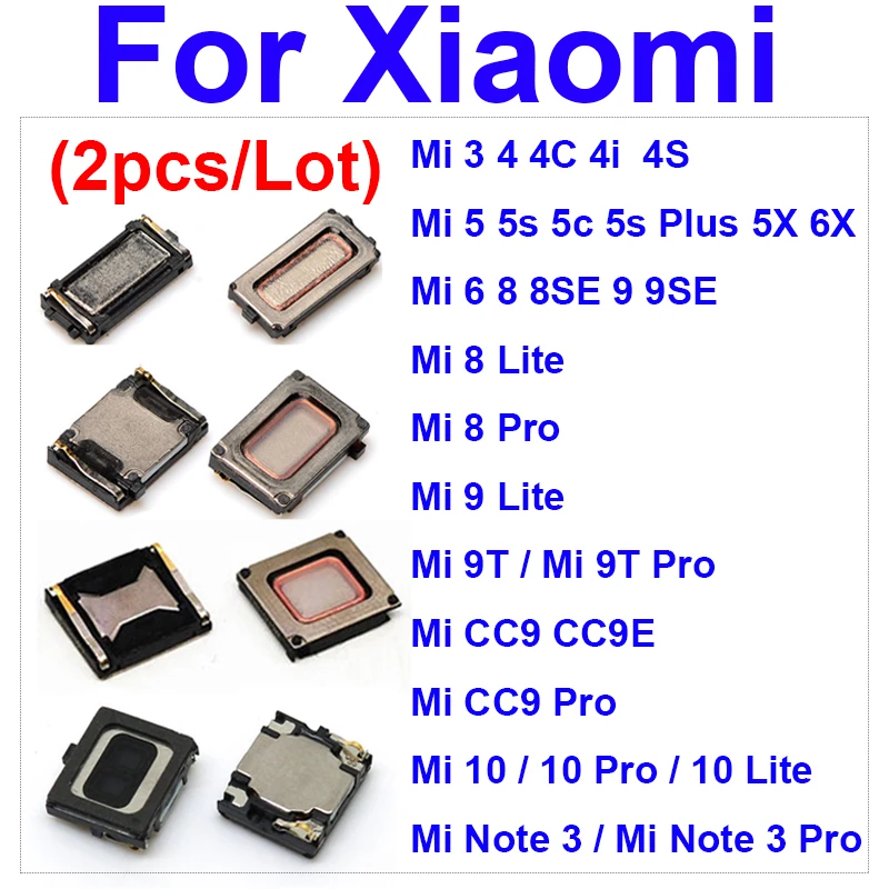 Наушник для Xiaomi Note 1 1S 2 2A 2S 3 4 4C 4I 4S 5 5S 5X6 6X8 8SE 9 9SE CC9 CC9e Pro Lite Plus громкий динамик часть