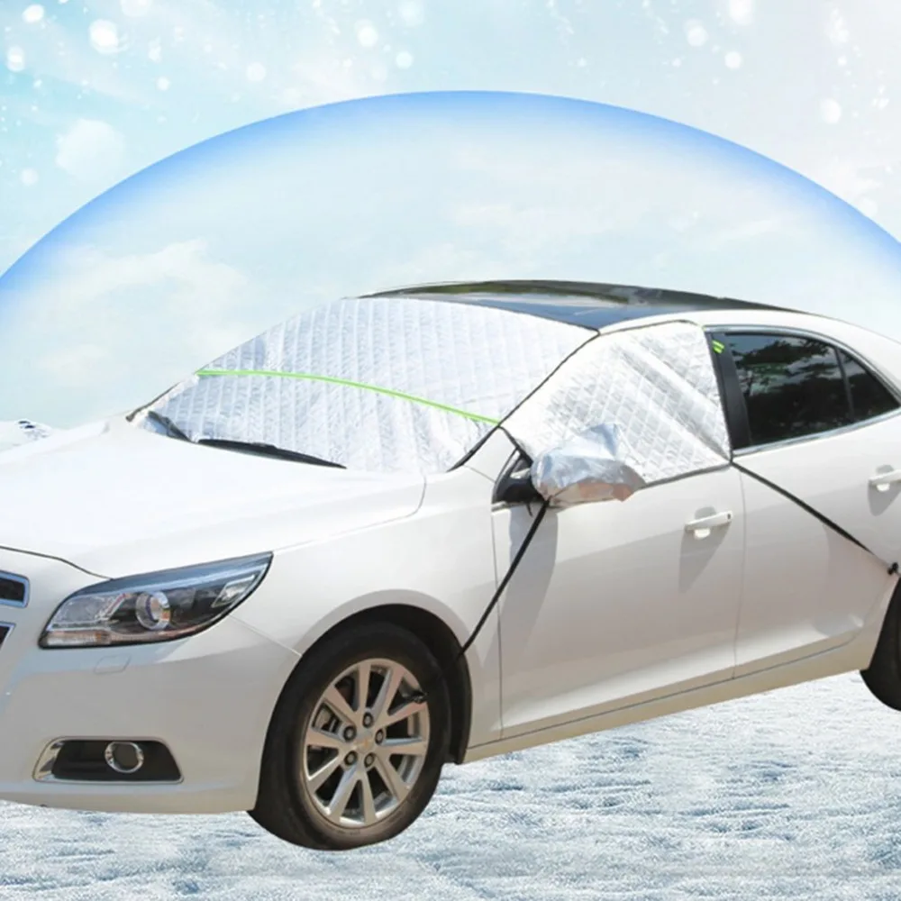 Автомобильный солнцезащитный козырек для лобового стекла, снега и зимы, защита от мороза и снега