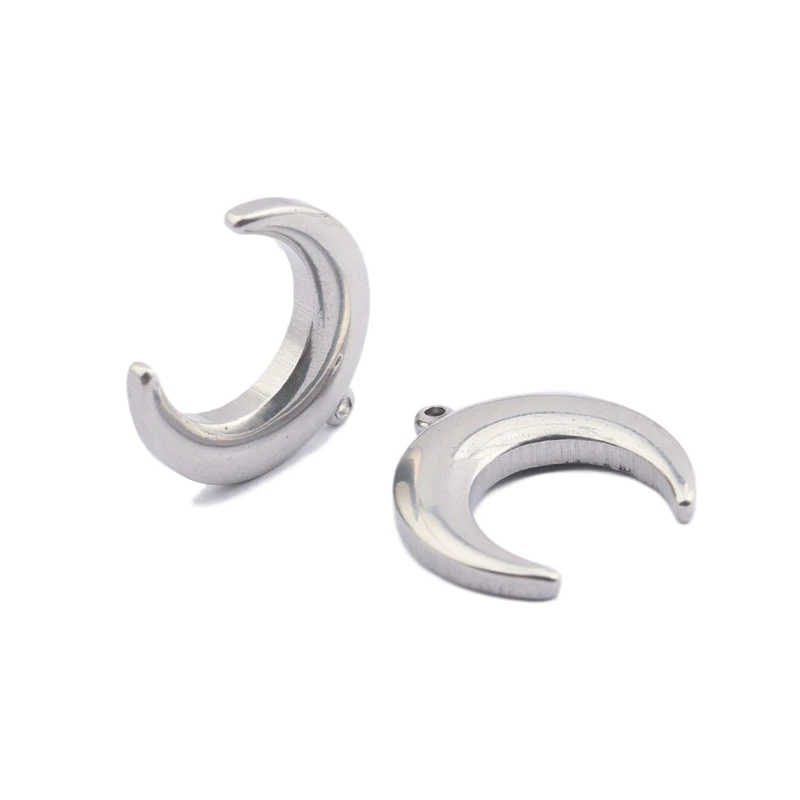 

5 шт нержавеющая сталь полумесяц Подвески Подвеска В Форме Рога бисера Diy Чарующее ювелирное ожерелье изготовление, поиск ювелирных изделий ручной работы аксессуары