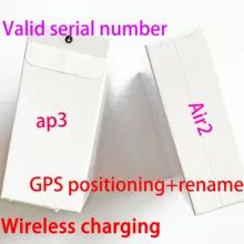 AP3 Air 3 pro Valid Serial Number headphone Air 2 H1 chip Renamed headset 2nd 3 Generation Wireless Charging Bluetooth Earphones