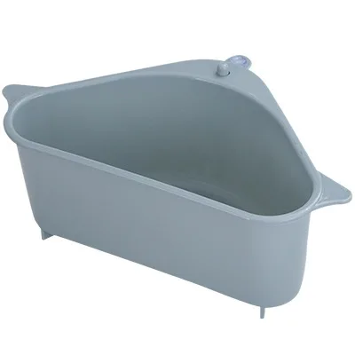 Blue Полезная стойка для раковины на присоске, стойка для мыла, губки, кухонная стойка для овощей, домашняя стойка для раковины, треугольная стойка для хранения, вешалка#20 - Цвет: Blue