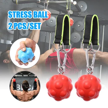

2 Pcs Pull Up Climbing Power Ball Hold Hand Grip Non-Slip Rock Training Strength Trainer YS-BUY