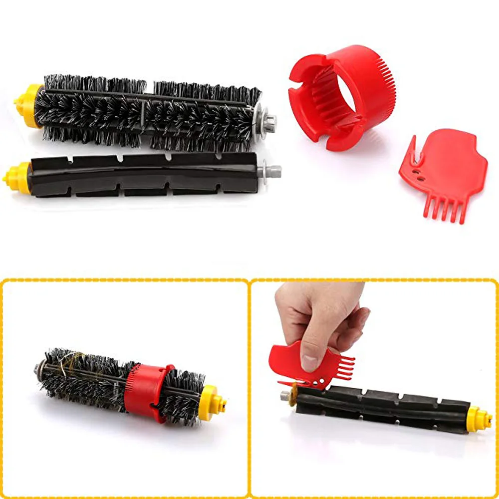 

NEW Filters For IRobot Roomba 600 620 630 650 660 Hair Rubber Round Brush