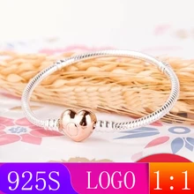 LISM [ ] зима момент любовь змеевидный браслет 1: 1 Мода леди подарок 925 Серебро DIY оригинальные ювелирные изделия
