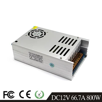 

12V DC Power Supply Switching 66.7A 800W Driver Transformers 220V 110V AC To DC12V Power Supplies for CCTV DIY LED Strip Light