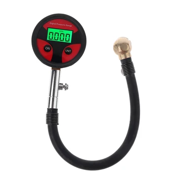 

Hot Selling Ball Head Universal Tire Digital Pressure Gauge for Motor Car Bike Truck Tyre 4 Units with Battery