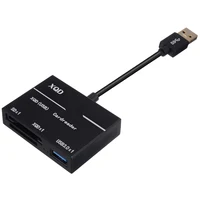 קורא כרטיסים All-in-One XQD SD מהירות גבוהה של 500MB קורא כרטיסים / XQD2.0 יוניברסל USB3.0 HUB קורא כרטיסים מתאם Kit עבור מחשב (5)