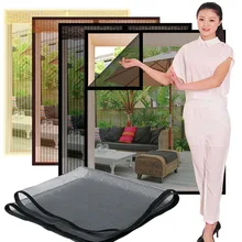 mosquitera Inset malla de pantalla de ventana, tul de aire ajustable verano red antimosquitos Invisible fibra de vidrio extraíble lavable personalizar pantalla