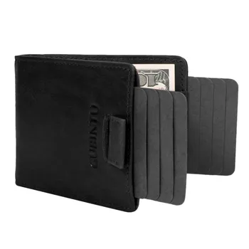 

Maison Fabre wallet male card holder short wallet Men's RFID Slim Wallets with Double Pull-out Leather Antimagnetic RFID Wallets