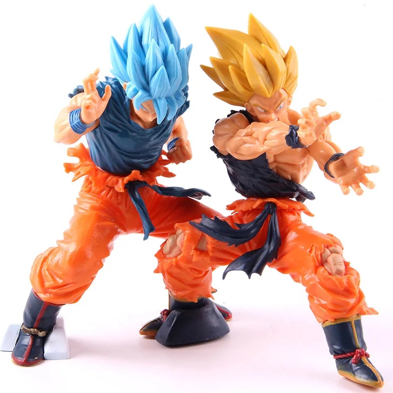 Dragon Ball Z Super Saiyan Super Masterlise God Blue Son Goku ПВХ Фигурка «Гоку в действии» Коллекционная модель игрушки куклы