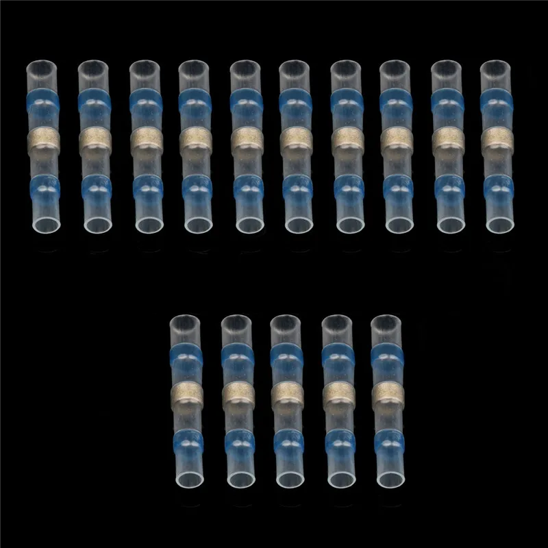 Изолированные электрические стыковые провода Разъемы Набор Водонепроницаемый припой рукав термоусадочные сорные терминалы 40 шт