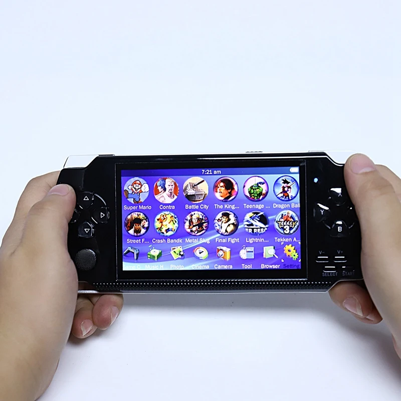 Встроенный 5000 игр, 8 Гб 4,3 дюймов PMP портативный игровой плеер MP3 MP4 MP5 плеер Видео FM камера портативная игровая консоль