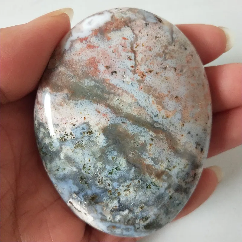 Натуральный камень морская яшма пальмовые целебные кристаллы декоративная коллекция камней и кристаллов - Цвет: A24      112g
