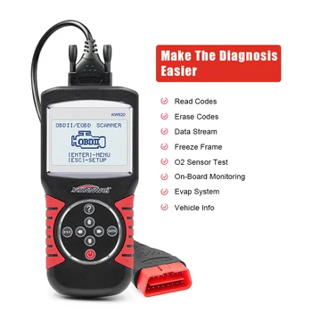 

KONNWEI KW820 Automotive Scanner Multi-languages OBDII EOBD Diagnostic Tool Car Errors Code Reader Diagnostic Scanner PK KW850