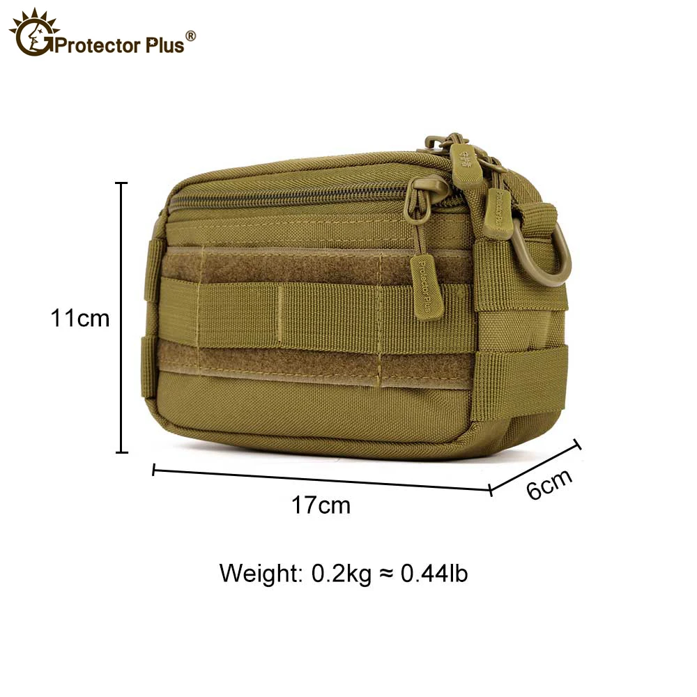 Protection Plus-tactical Pouch Set of 3 Bags for Outdoor Sports, Hunting, Cycling, Camo Bag, Single Shoulder, Waterproof