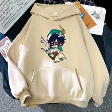 

Graphic Hoodie Genshin Impact Venti Hoody Winter Loose Punk Clothes for Women/Men Carton Print Harajuku Kawaii Clothes Sudaderas