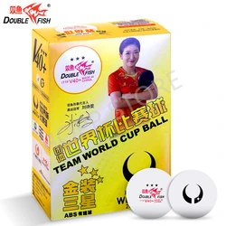 Double Fish Table Tennis Ball New Team World Cup 3-star D40+ ABS Material Plastic poly ping pong balls tenis de mesa