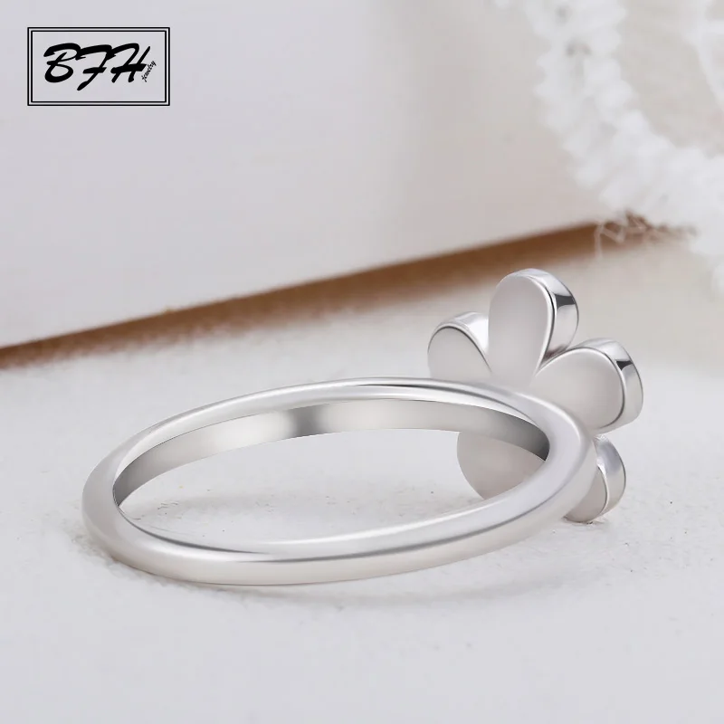 BFH новые модные женские обручальные кольца массивные кольца для женщин геометрический цветок серебряное обручальное кольцо любовь Винтажные Ювелирные Изделия