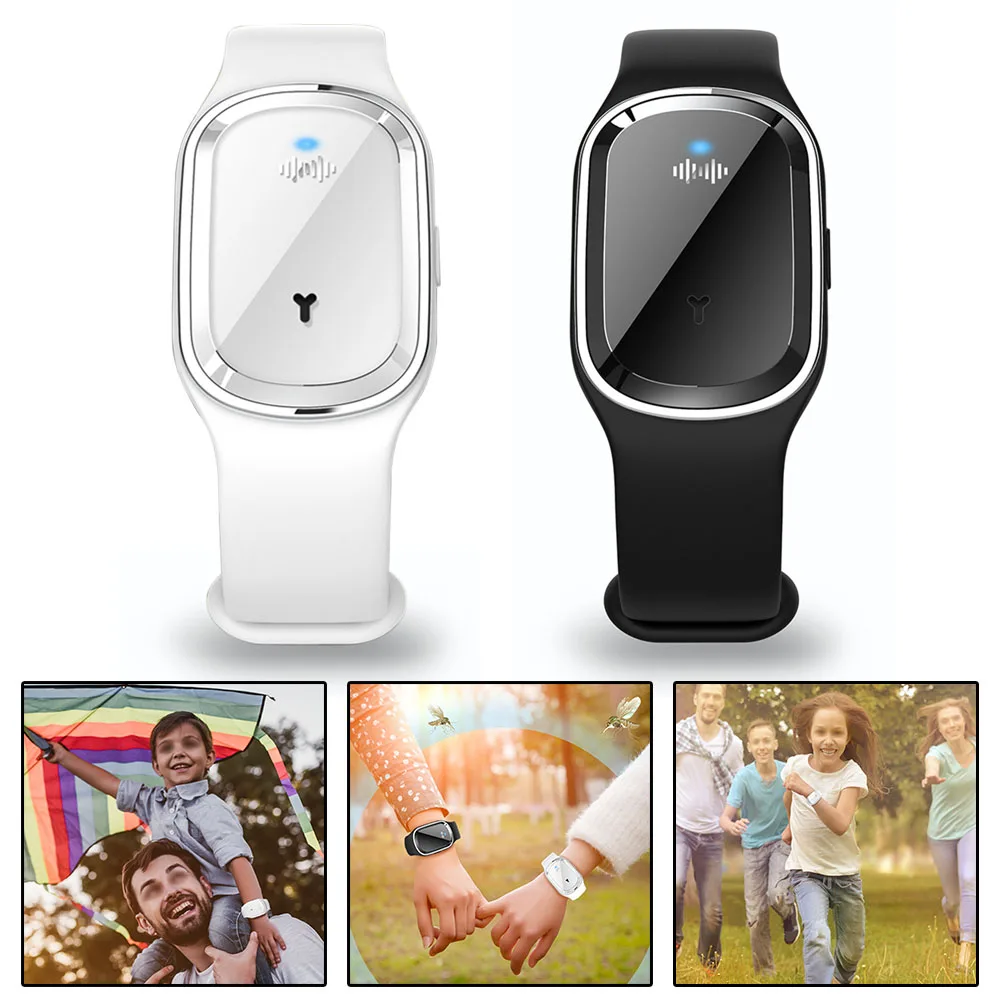 

Portable Watch Insect Repellent Bracelet Ultrasonic Anti Mosquito Insect Repellent Bracelet USB Charging Mosquito Killer Pest