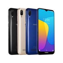 Мобильный телефон DOOGEE X90, 6,1 дюймов, 19:9, дроп LTPS экран, смартфон, четыре ядра, 16 Гб ПЗУ, 3400 мАч, две sim-карты, 8 Мп+ 5 МП, WCDMA, Android Go