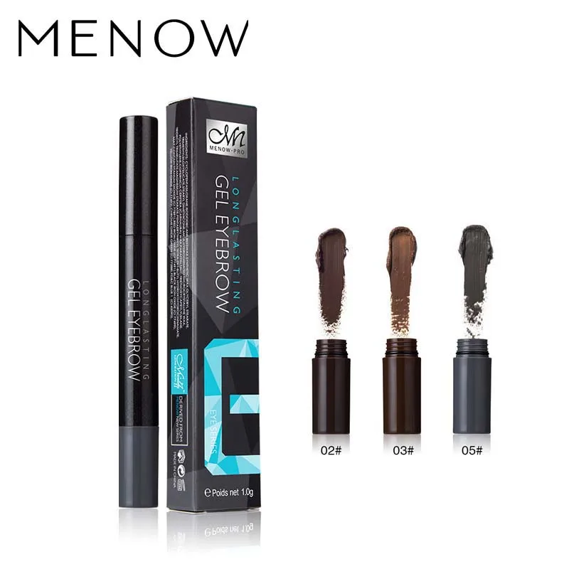 MENOW бренд Make up бровей Водонепроницаемый длительный МАКИЯЖ Anti-Smudge гель карандаш для бровей оптовая продажа Прямая поставка косметика e403