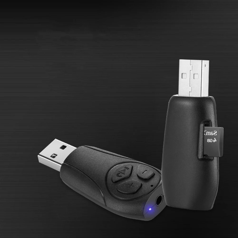 Кард-ридер адаптер вызова громкой связи Bluetooth приемник автомобильные аксессуары управление музыкой мини USB Домашнее использование беспроводной Aux Универсальный