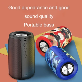 

S32 Wireless Bluetooth Speaker Outdoor Mini Portable Wireless Subwoofer 3D Stereo HiFi Sound Speaker TF Card Music play FM Radio