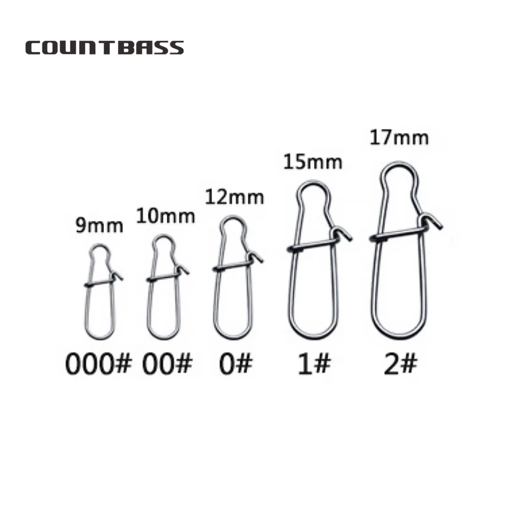 50 шт. обратного отсчета Высокое качество нержавеющая сталь Быстрая блокировка бас оснастка для рыбалки Соблазнительные аксессуары Вертлюги Оснастки