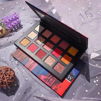 

New Beauty Glazed 18 Color Makeup Eyeshadow Palette Highlight Waterproof Glitter Pigment Eye Shadow Pallete Earth Color Make up