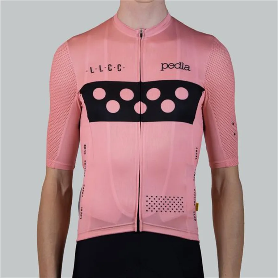 

the pedla 2019 Cycling Men's Pink Bike Jerseys Short Sleeves Summer Motocross Mountain Bike Downhill Racing Road Bicycle Tops