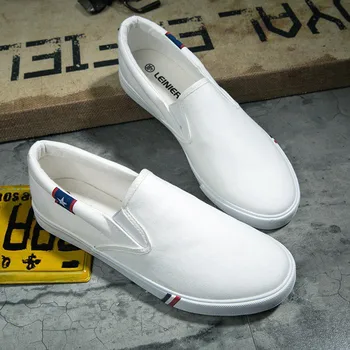 

Vulcanized ShoesMens Men CanvasSimple Casual Loafers 2019 Autumn High Quality Comfortable Man Flats Size S4029~S4036 Morliron
