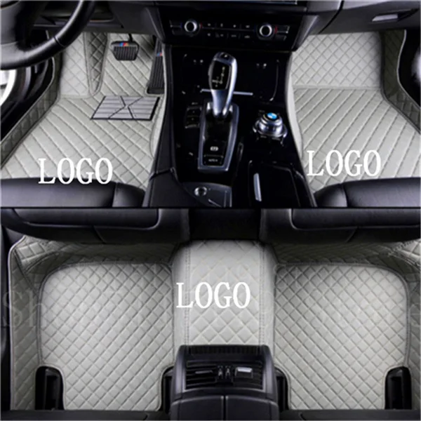 Подходит для автомобильных ковриков Mercedes-Benz CLA grade CLA180/CLA200/CLA250/CLA45 AMG многоцветный пользовательский плюс логотип - Название цвета: Серый