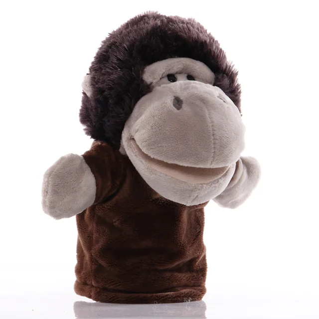 25cm Animal Hand Puppet  Educational   Puppets Pretend Telling Story Doll Toy for Children Kid fidget toys Chimpanzee