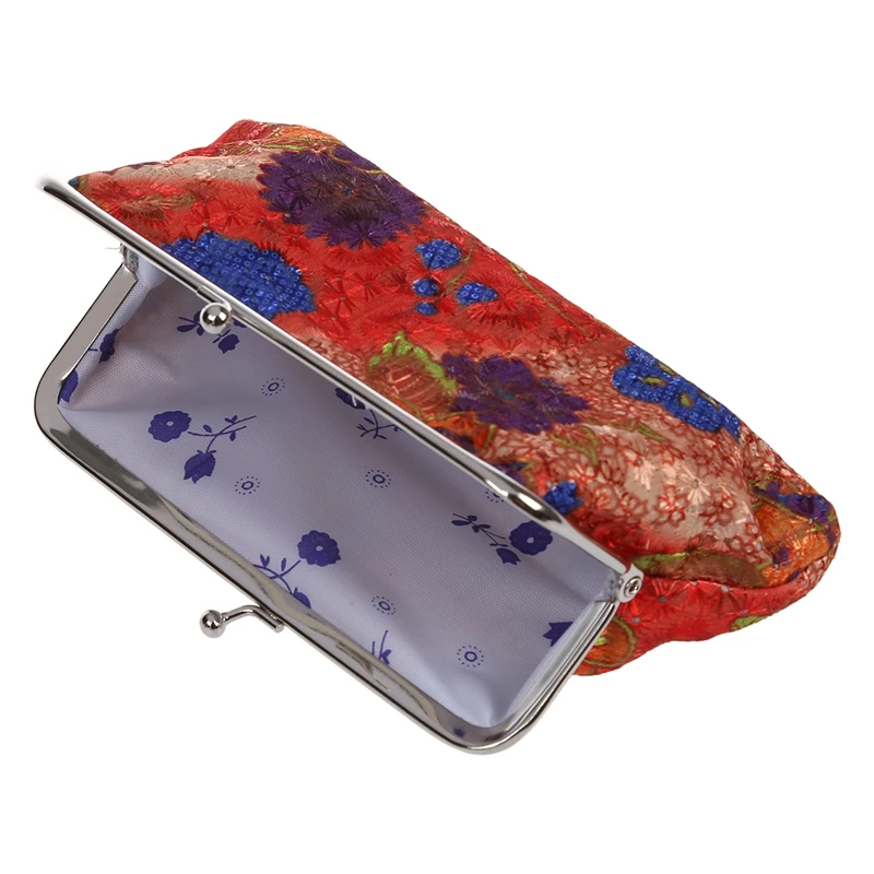 Women's Coin Purse Flower Pouch Wallet Money Bag
