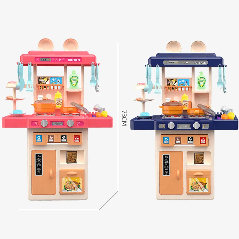 63/72cm Grande Jogo De Cozinha Conjunto De Utensílios De Cozinha Casa Jogo  Das Crianças Menina Comida Para Bebê Cozinhar Brinquedos Presente Da Menina  - Brinquedos De Cozinha - AliExpress