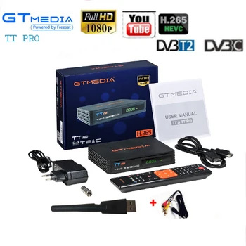 

GTMEDIA TT PRO DVB-T2/T Terrestrial TV Receiver Digital TV Tuner Receptor MPEG4 DVB T2 H.265 DVB-C TV BOX